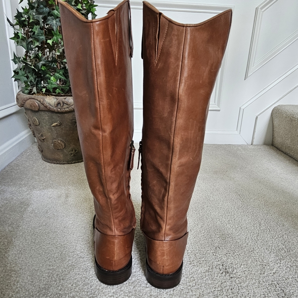 Tall Boots Women's Leather Knee High Ridding Boot Halogen Size 10.5. NWT! - Picture 2 of 12
